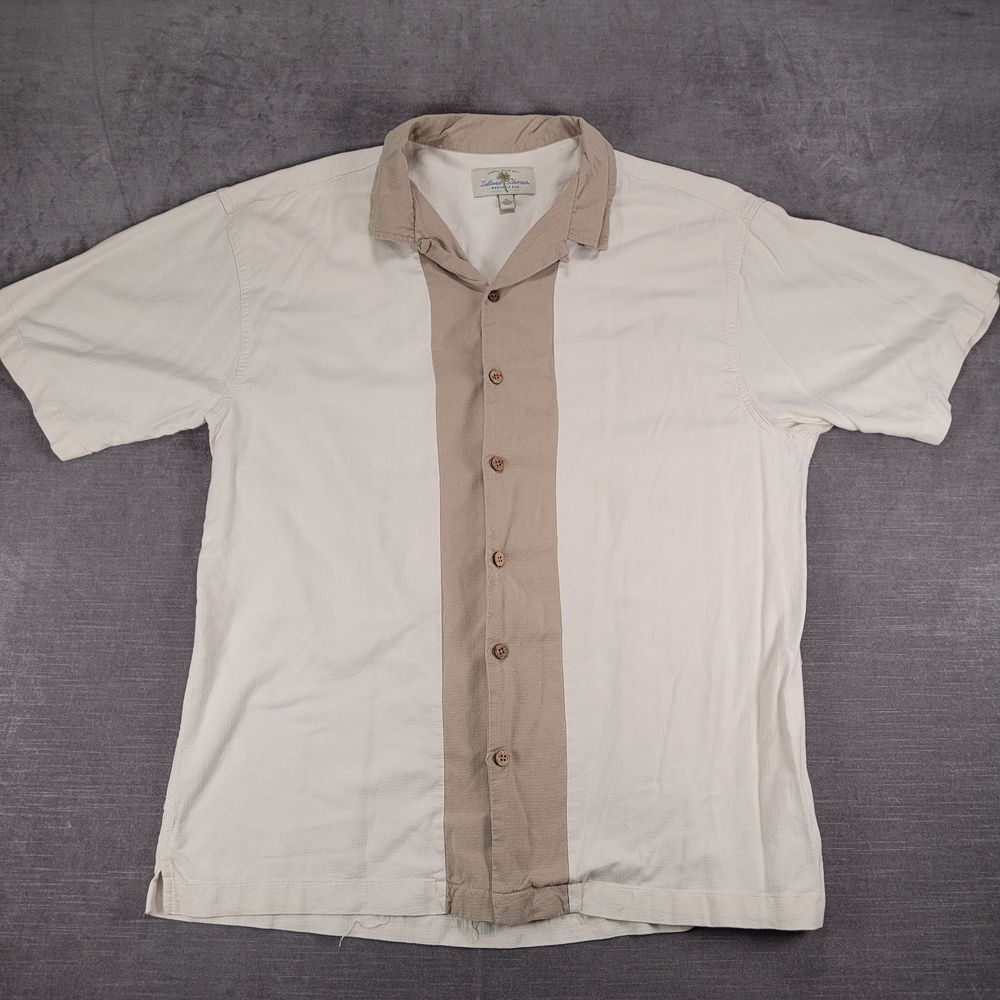 Island Shores Silk Shirt Original Island‎ Wear Button Up Short Sleeve XL